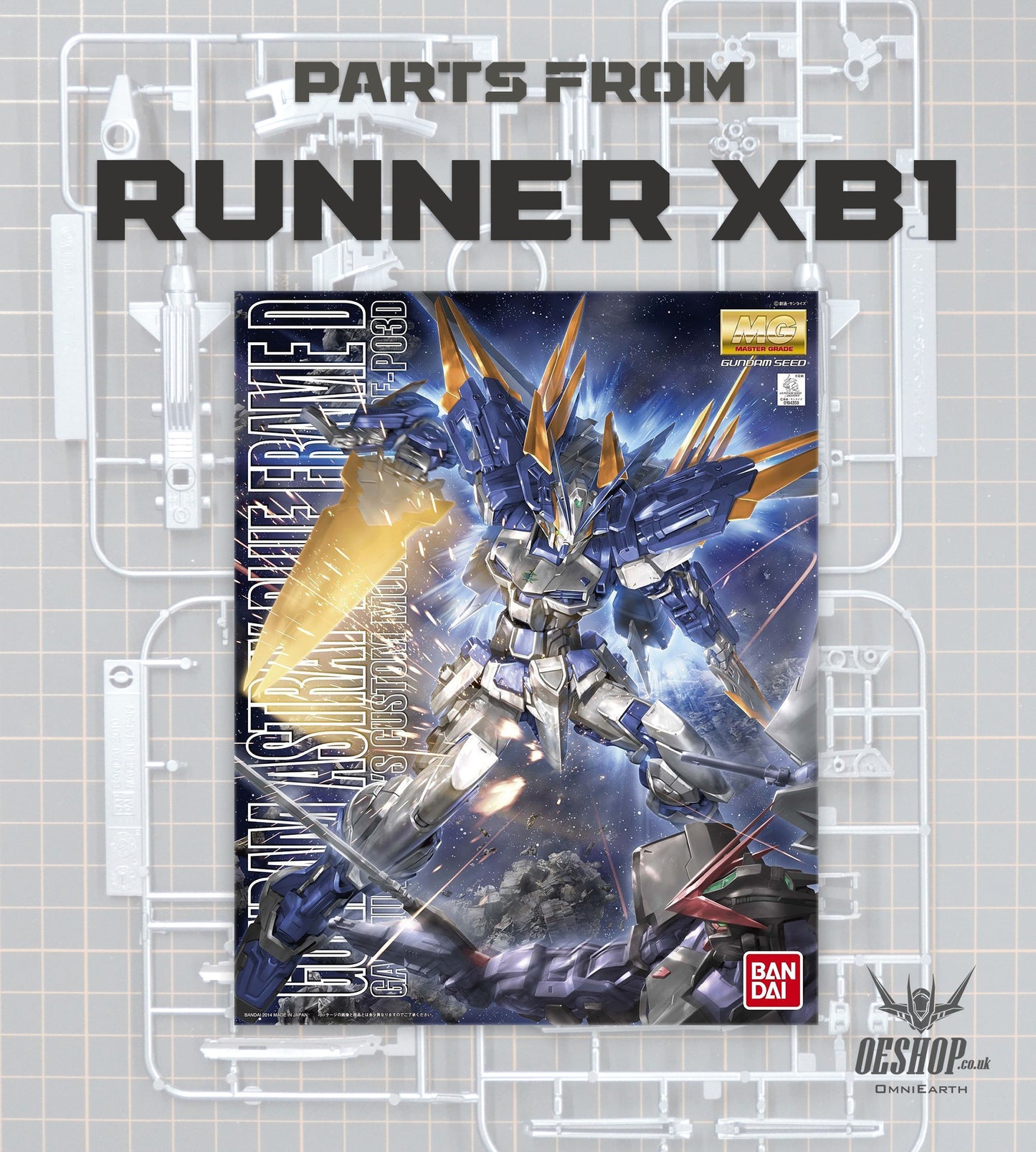 PART - 1/100 MG Gundam Astray Blue Frame D - Runner XB1