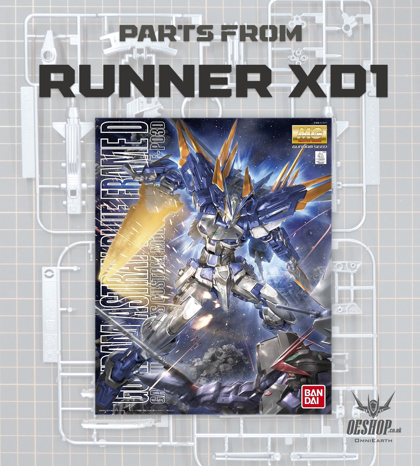 PART - 1/100 MG Gundam Astray Blue Frame D - Runner XD1