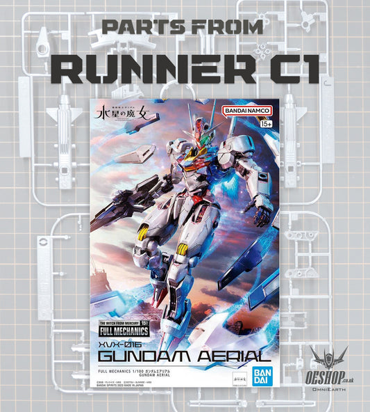 PART - 1/100 Full Mechanics The Witch From Mercury Gundam Aerial - Runner C1