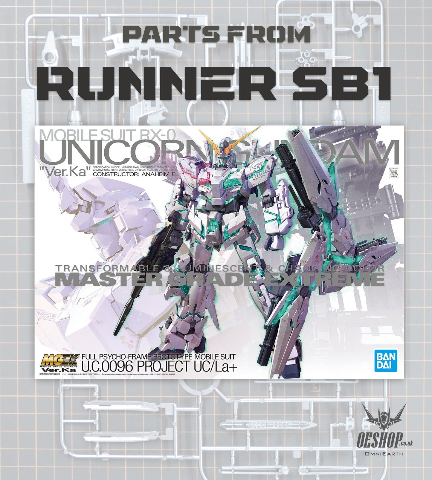 PART - 1/100 MGEX Unicorn Gundam Ver.Ka - Runner SB1