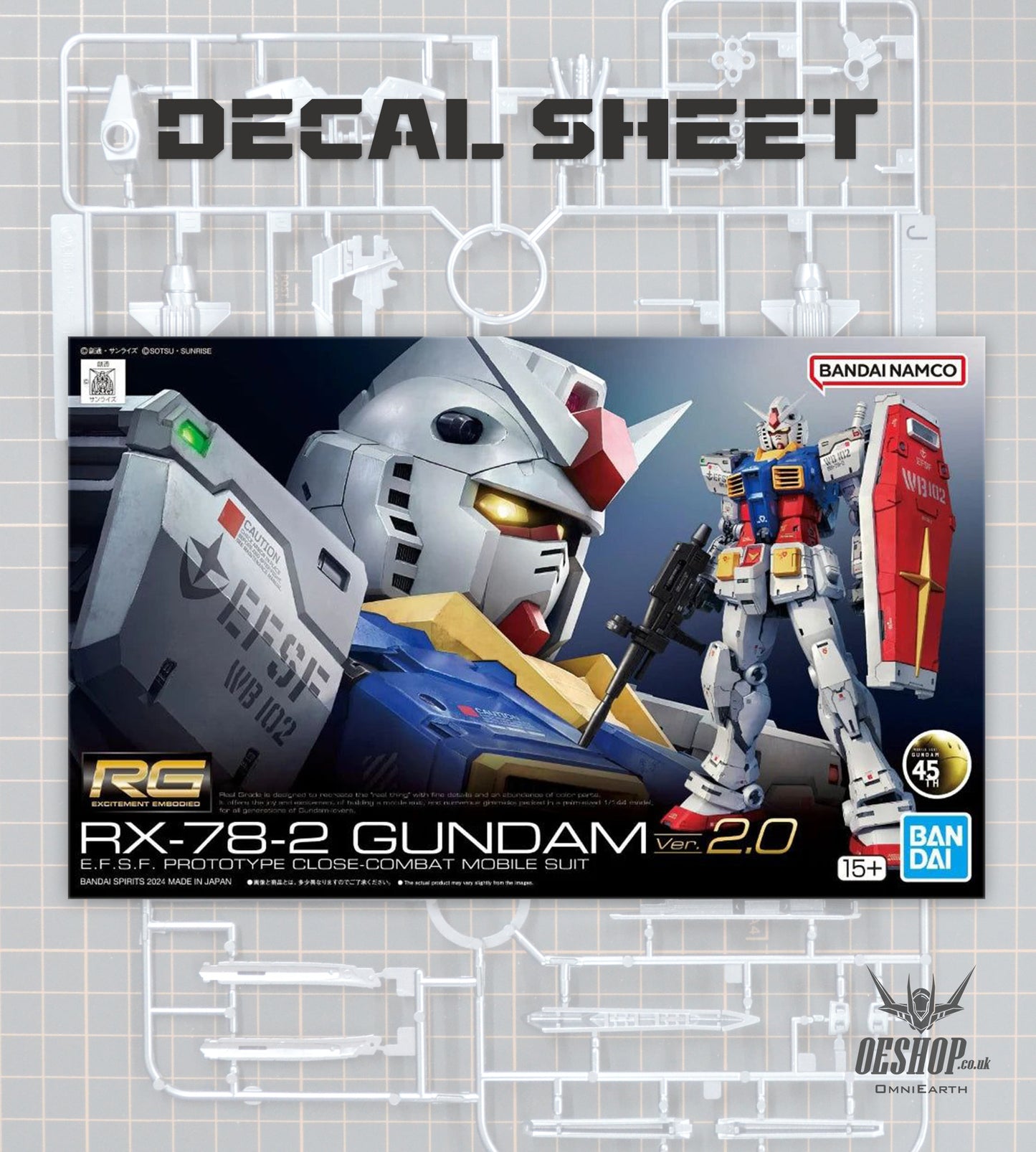 PART - 1/144 RG 40 RX-78-2 Gundam Ver.2.0 - Decals