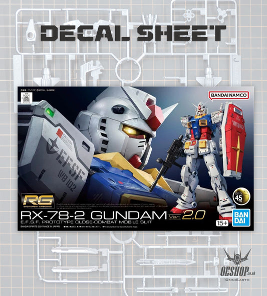 PART - 1/144 RG 40 RX-78-2 Gundam Ver.2.0 - Decals