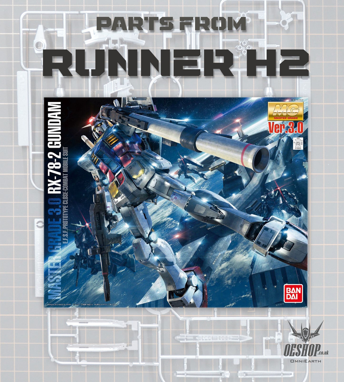 PART - 1/100 MG RX-78-2 Gundam VER. 3.0 - Runner H2