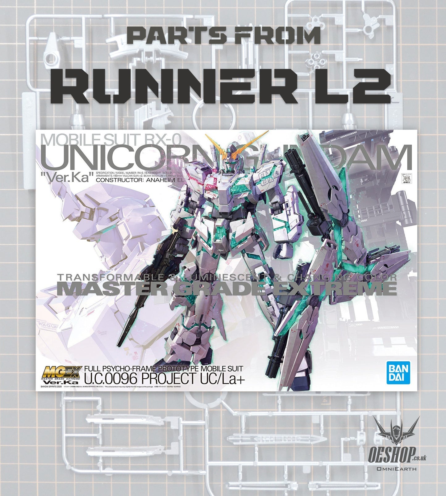 PART - 1/100 MGEX Unicorn Gundam Ver.Ka - Runner L2
