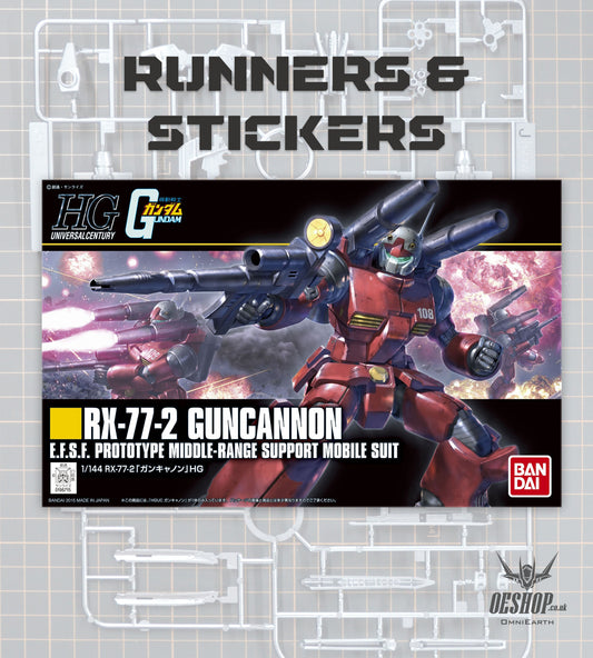 PART - 1/144 HGUC 190 RX-77-2 Guncannon Revive - Runners & Stickers