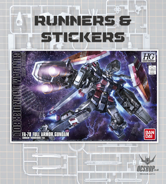 PART - 1/144 HGGT FA-78 Full Armor Gundam (Gundam Thunderbolt Ver.)  Anime Ver. - Runners & Stickers