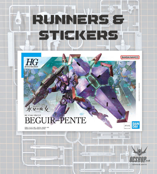 PART - 1/144 HGTWFM 12 Beguir-Pente (The Witch from Mercury) - Runners & Stickers