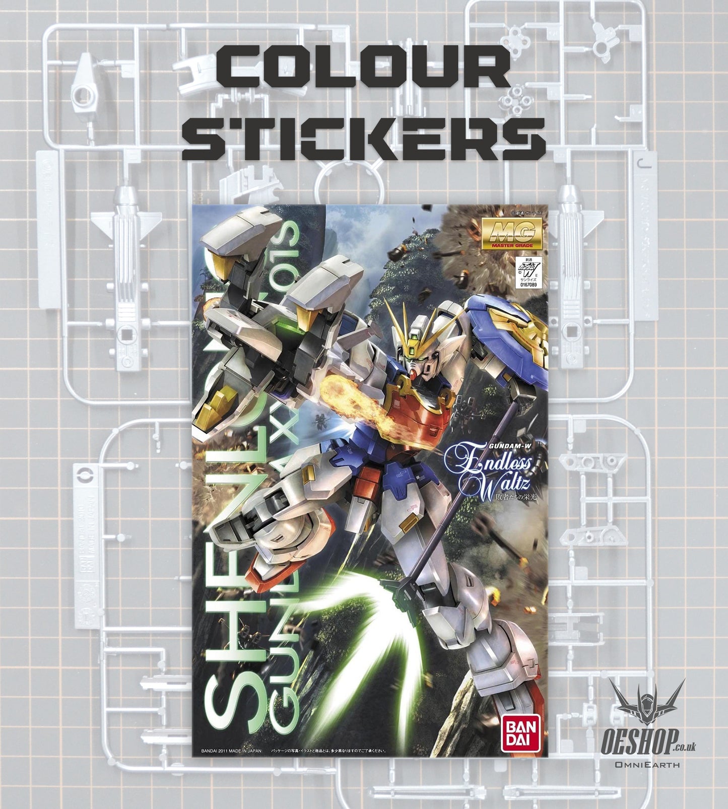 PART - 1/100 MG XXXG-01S Shenlong Gundam EW Ver. - Stickers & Accessories