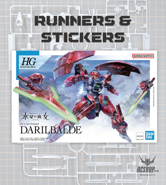 PART - 1/144 HGTWFM 08 Darilbalde (The Witch from Mercury) - Runners & Stickers