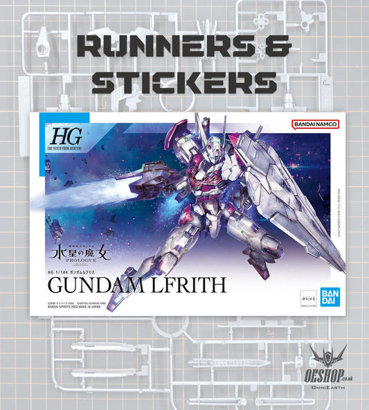 PART - 1/144 HGTWFM 01 Gundam Lfrith (The Witch from Mercury) - Runners & Stickers