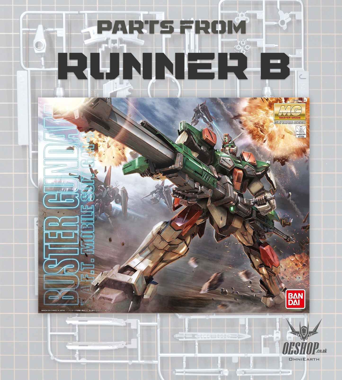 PART - 1/100 MG Buster Gundam - Runner B