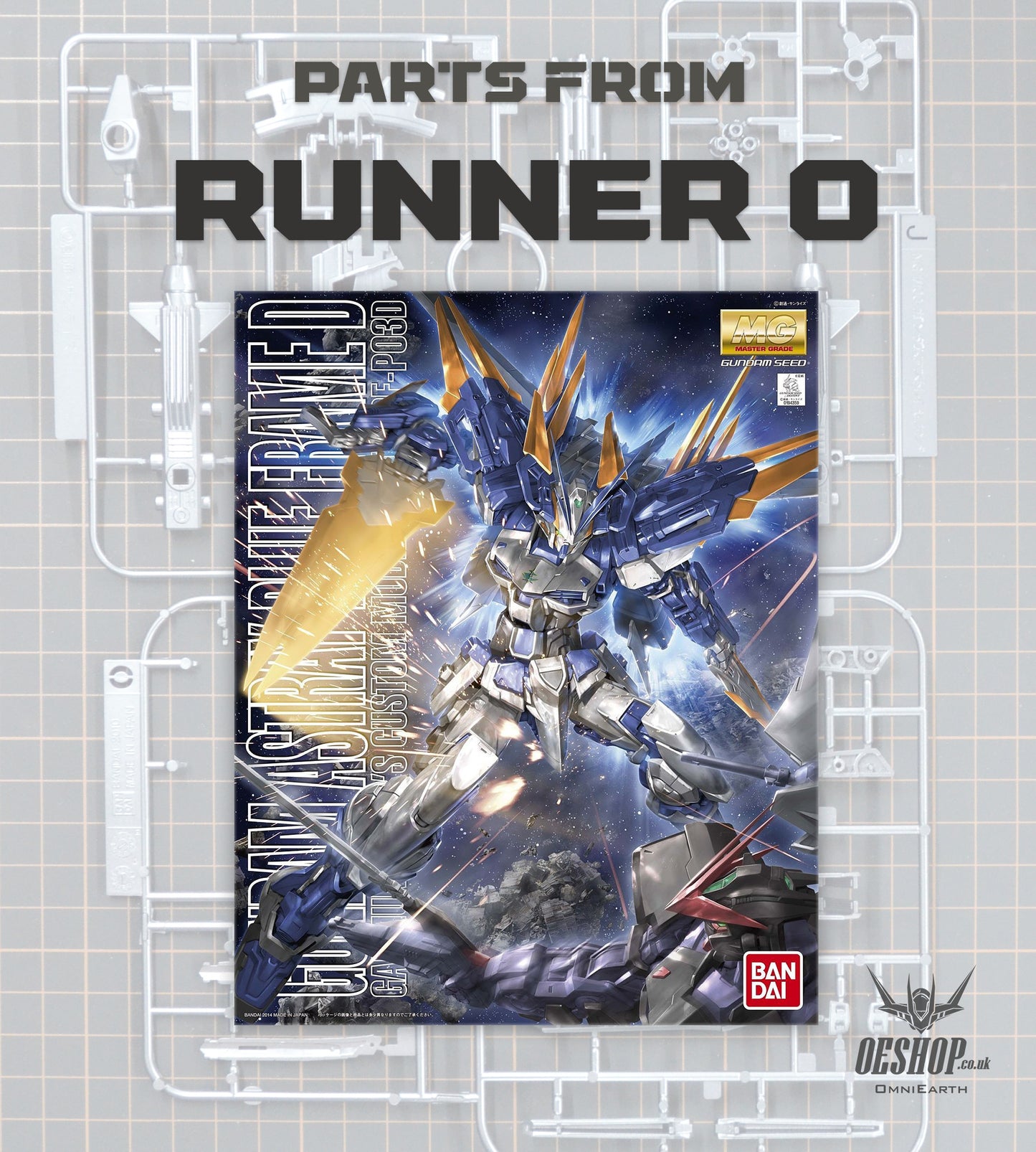 PART - 1/100 MG Gundam Astray Blue Frame D - Runner O