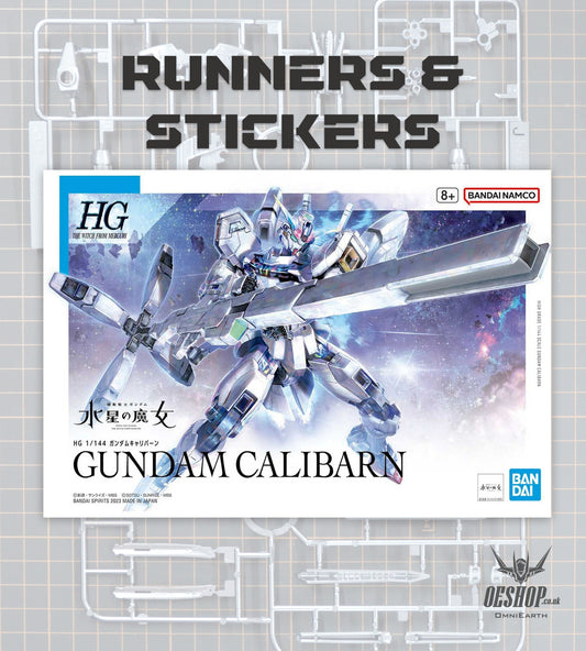 PART - 1/144 HGTWFM 26 Gundam Calibarn (Mobile Suit Gundam: The Witch from Mercury) - Runners & Stickers