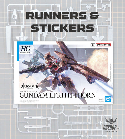 PART - 1/144 HGTWFM 18 Gundam Lfrith Thorn (The Witch from Mercury) - Runners & Stickers