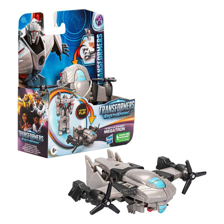 Transformers EarthSpark 1-Step Flip Changer Figure Megatron