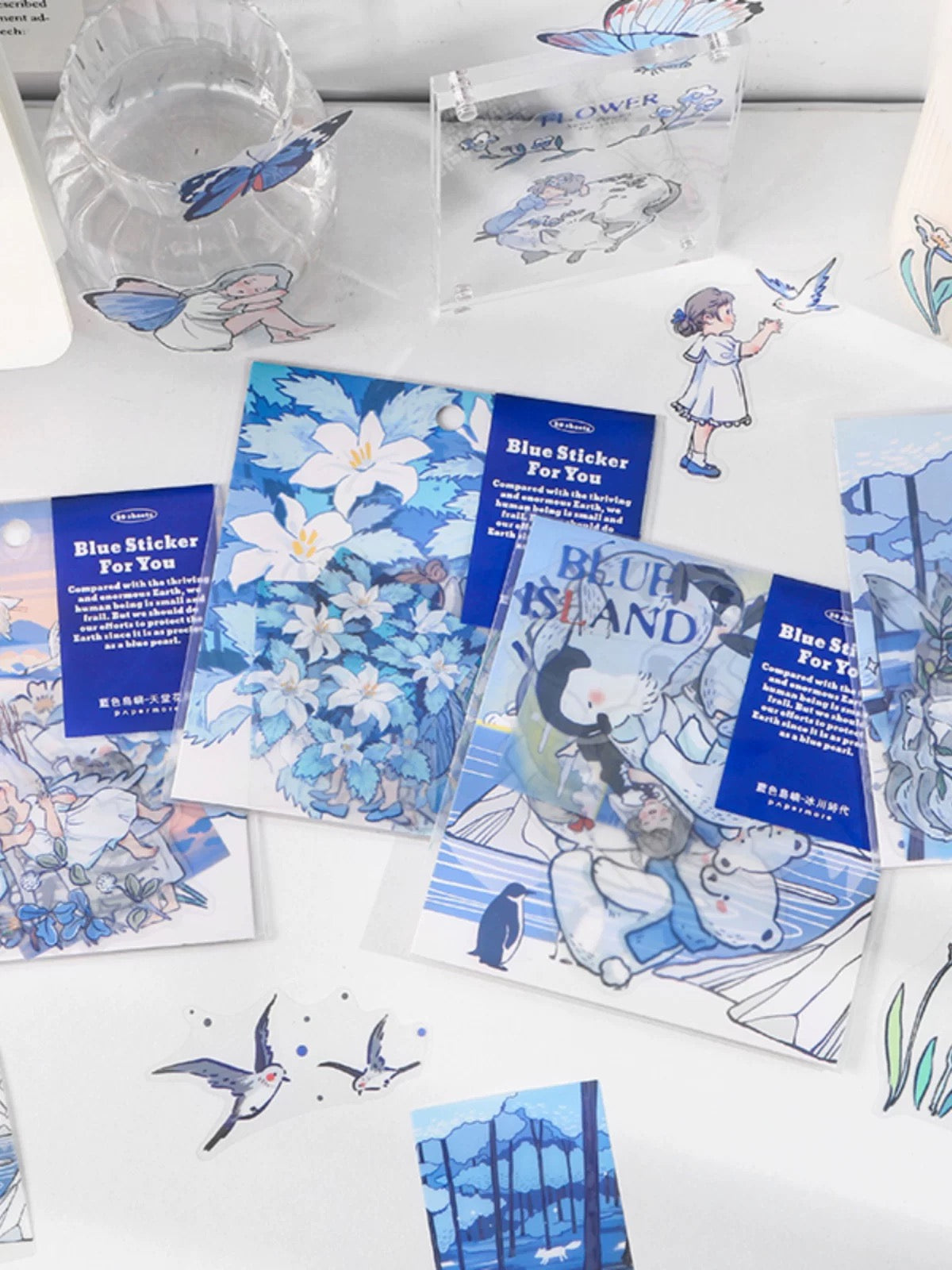 Papermore Blue Sticker For You Stickers (20 pieces)