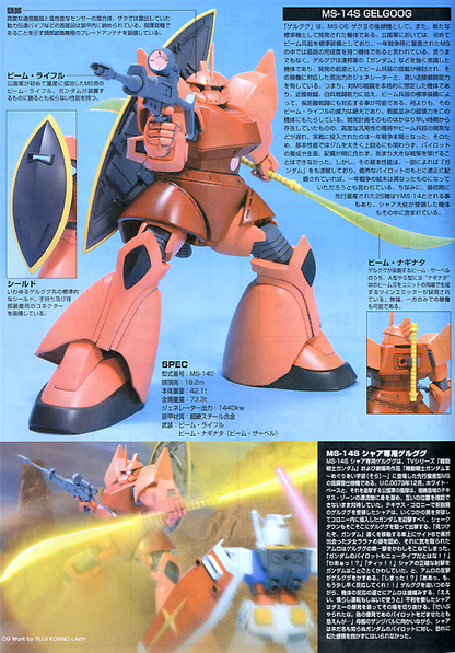 1/144 HGUC 070 MS-14S Gelgoog Char Custom