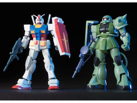 1/144 HGUC Gunpla Starter Set: RX-78-2 Gundam Vs. Zaku II