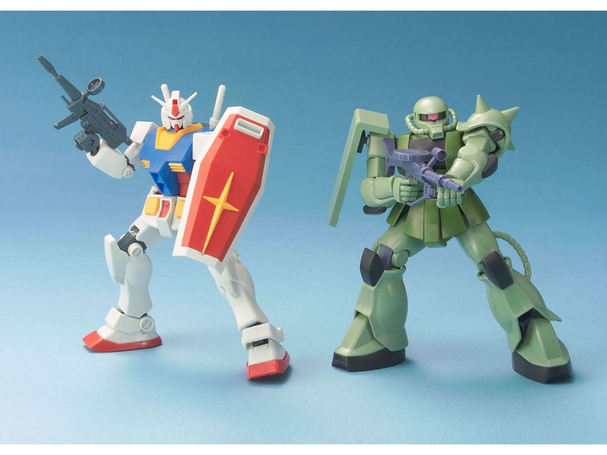 1/144 HGUC Gunpla Starter Set: RX-78-2 Gundam Vs. Zaku II