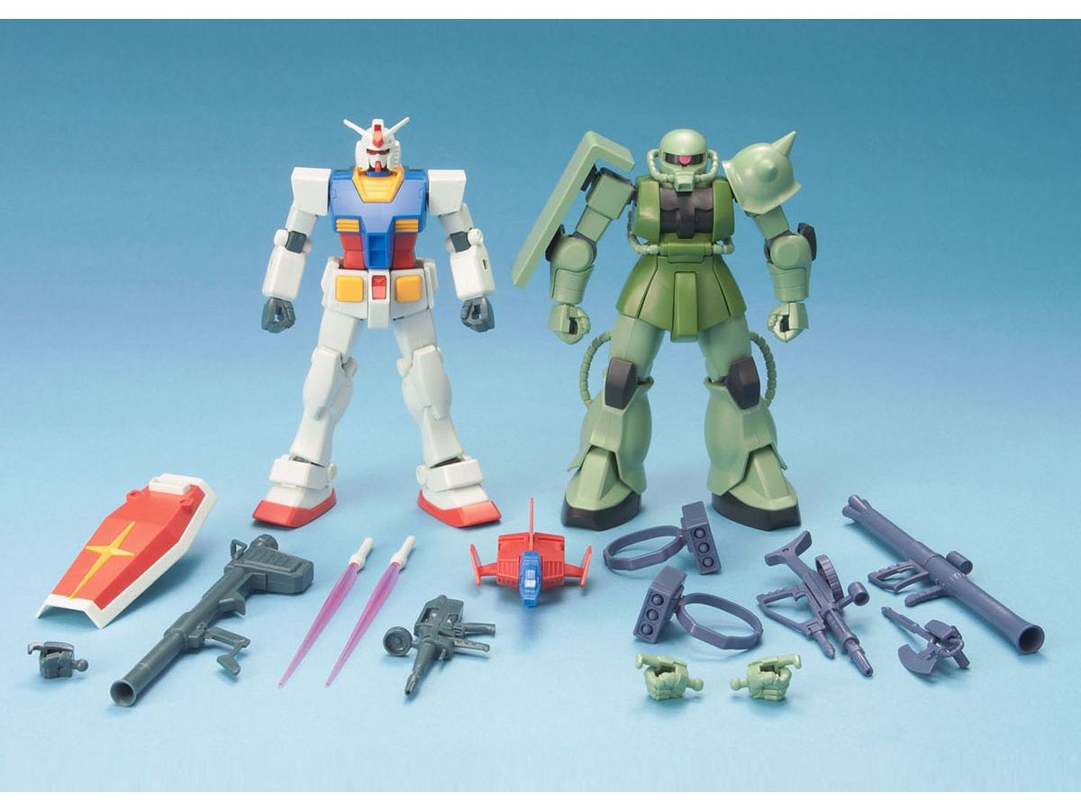 1/144 HGUC Gunpla Starter Set: RX-78-2 Gundam Vs. Zaku II