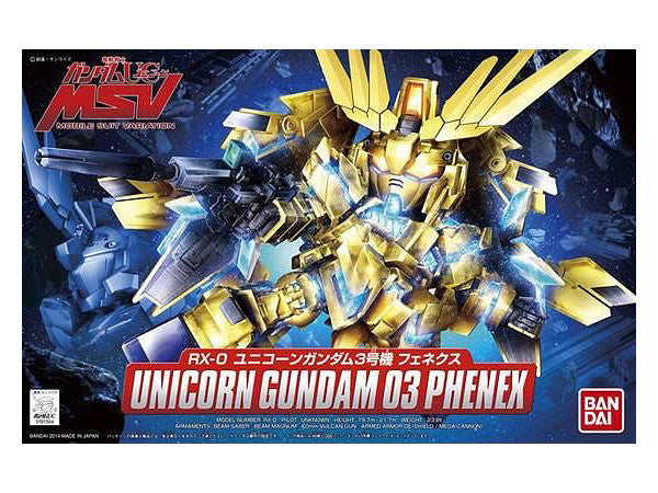 SD BB 394 Unicorn Gundam 03 Phenex