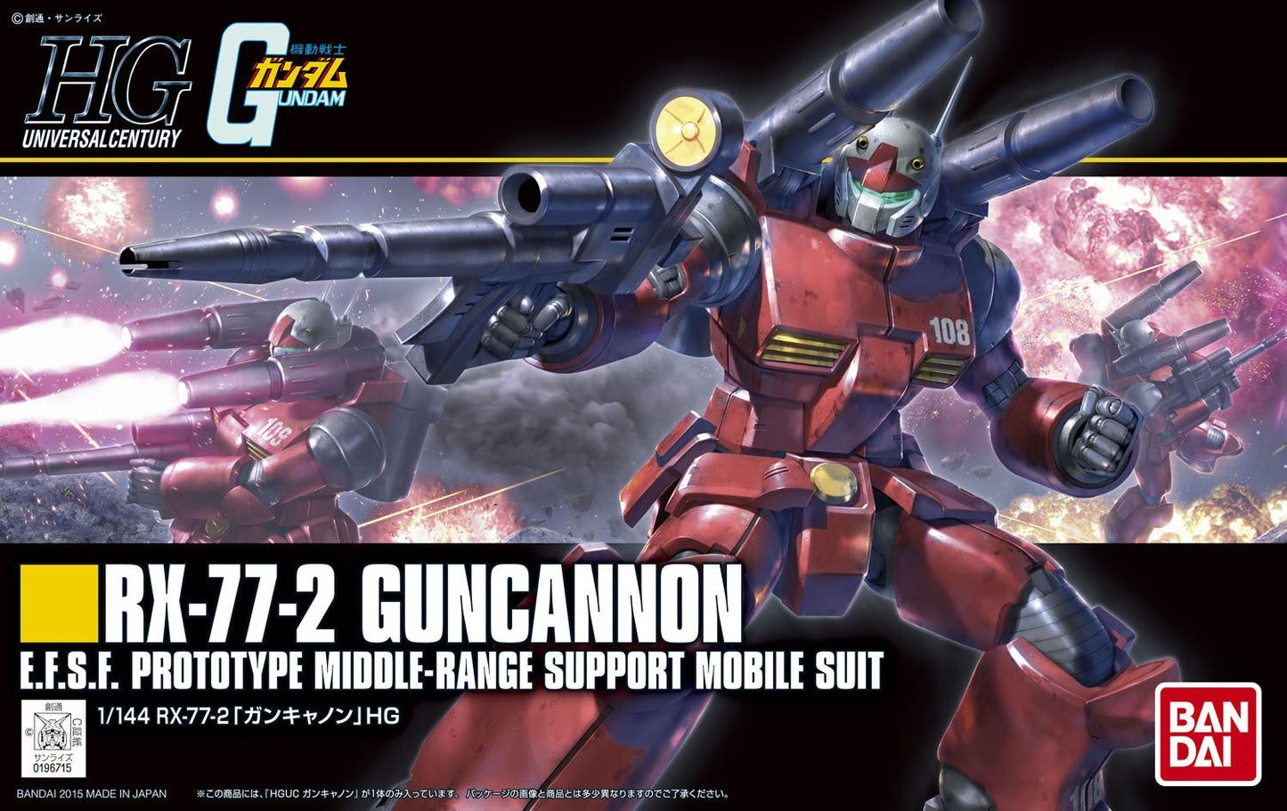 1/144 HGUC 190 RX-77-2 Guncannon Revive
