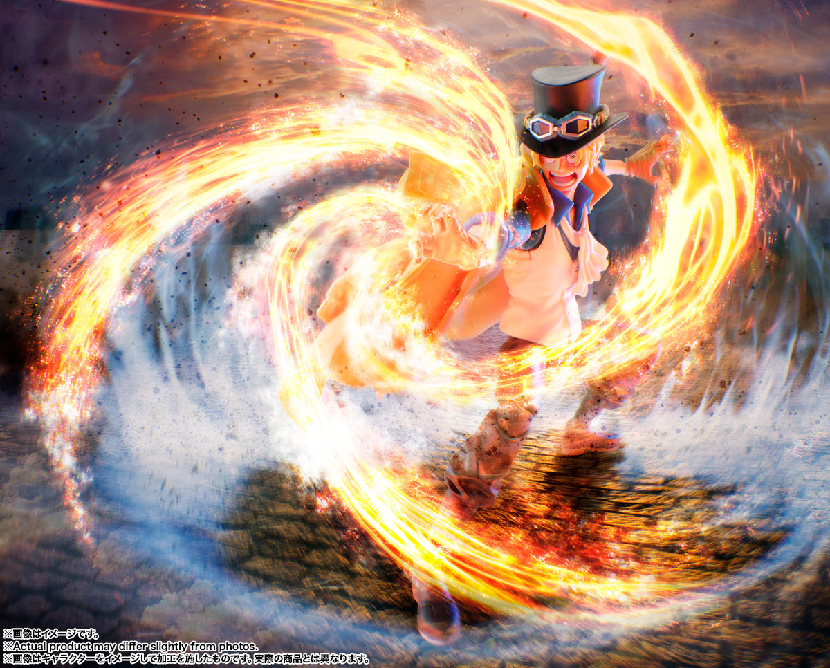 Bandai Tamashii One Piece Sabo Revolutionary Army Chief Of Staff SHF Action Figure