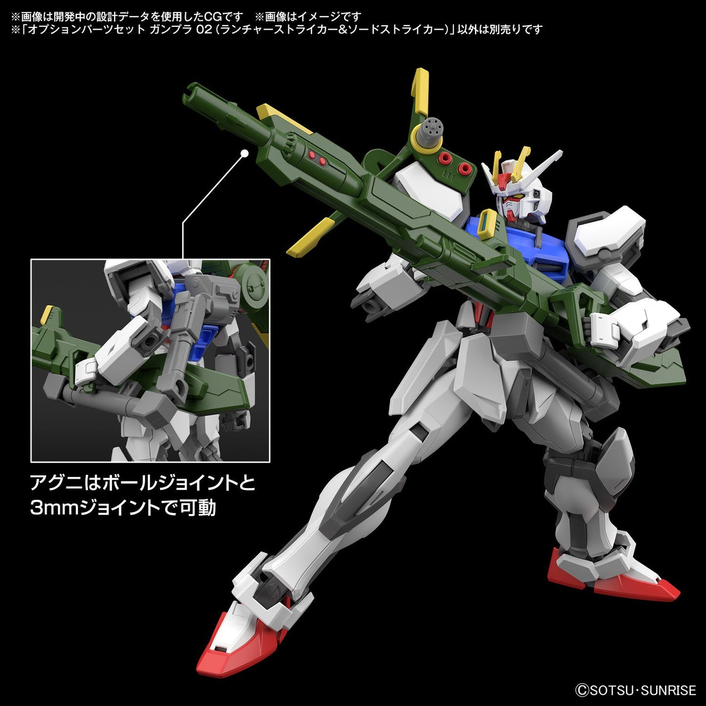 1/144 Gundam Option Parts Set Gunpla 02 (Launcher Striker & Sword Striker)