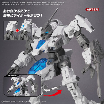 1/144 30MM Customize Material 09 (Decoration Parts 1 Gray)