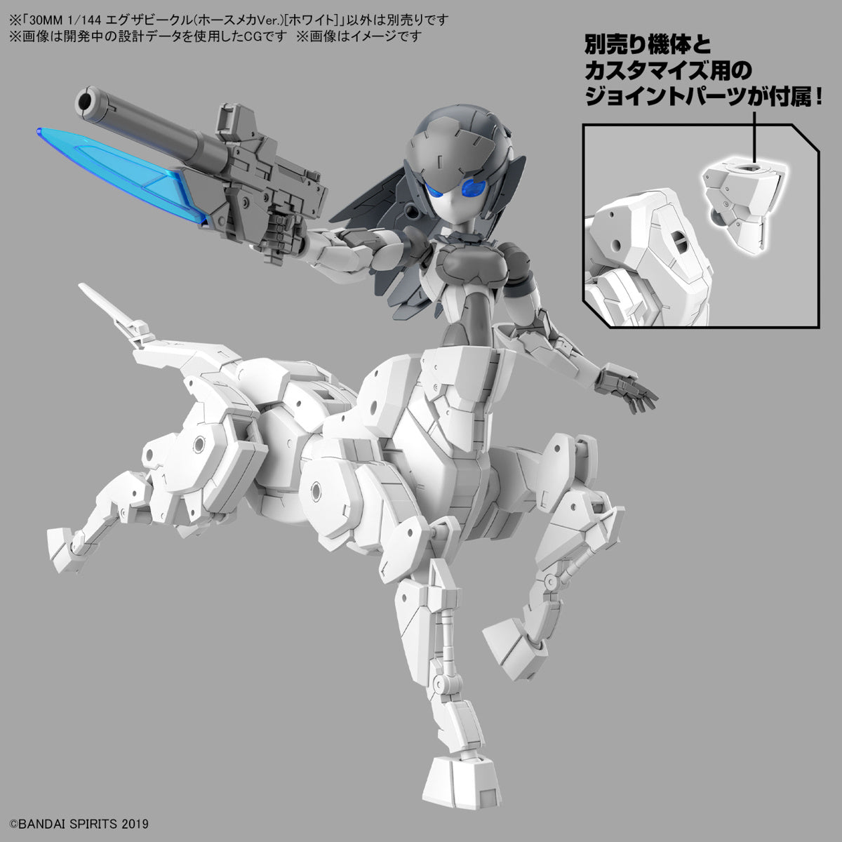 1/144 30MM EV-17 Exa Vehicle (Horse Mecha Ver.) White