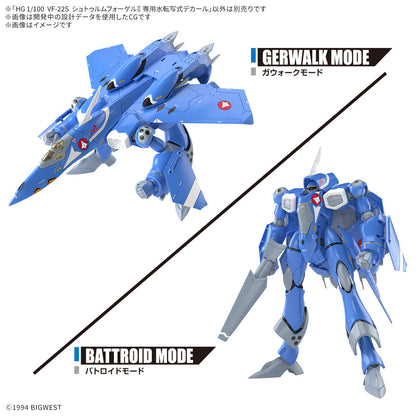 Bandai Decal 1/100 HG VF-22S Sturmvogel II Water Decals