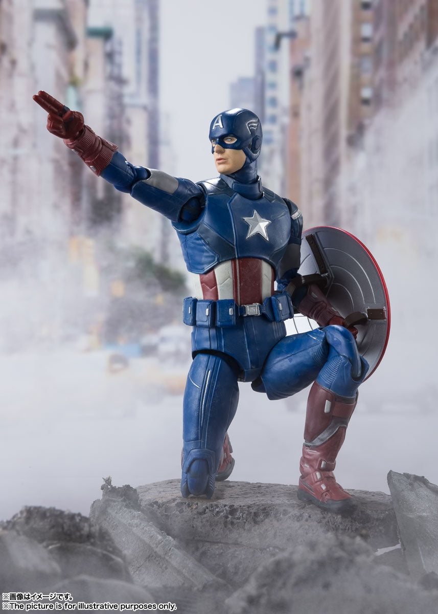 Bandai Tamashii SHF Captain America (Avengers Assemble Edition)