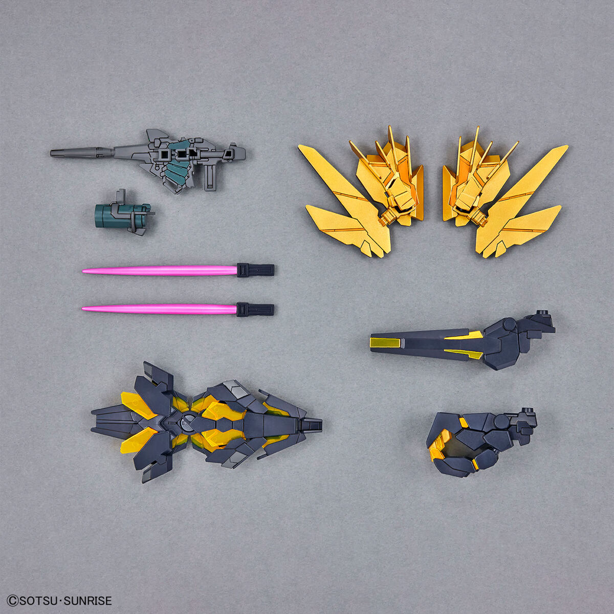 SD Gundam Cross Silhouette 19 Unicorn Gundam 2 Banshee (Destroy Mode) & Banshee Norn Parts Set