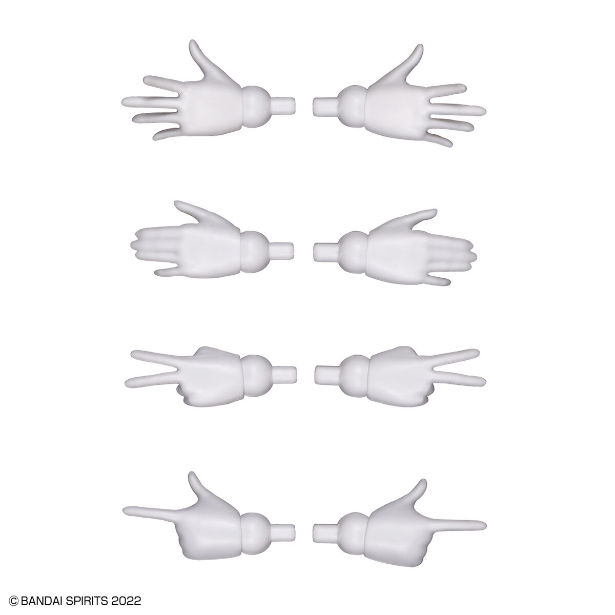 30MS Option Hand Parts (White/Black)