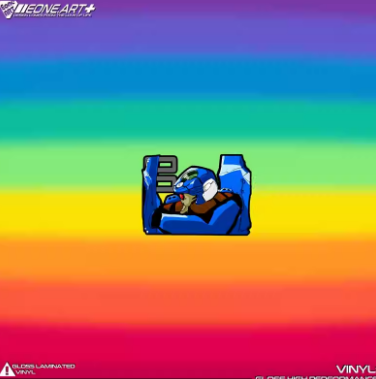 Stickers Reflective Mecha Waterproof Car & Glass Sticker STI0038