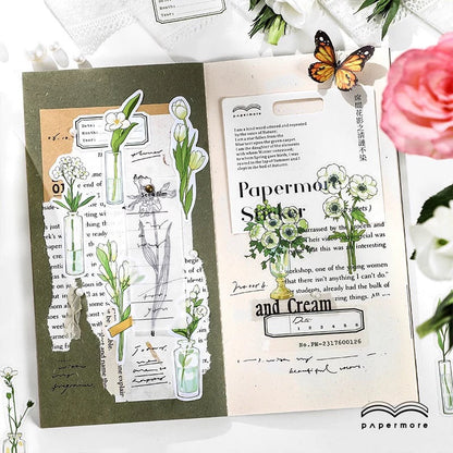Papermore Botanical Silhouette Stickers (40 pieces)