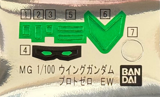 PART - 1/100 MG Wing Gundam Proto Zero EW - Runner STICKERS & ACCESSORIES