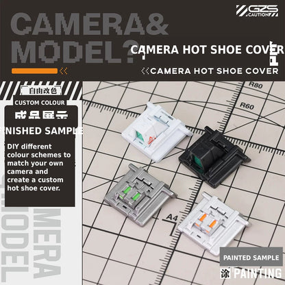 GZ Studio Modular Camera Hot Shoe Cover | Sci-Fi Tactical Style | Compatible with Sony, Nikon & Canon DSLR/Mirrorless Cameras