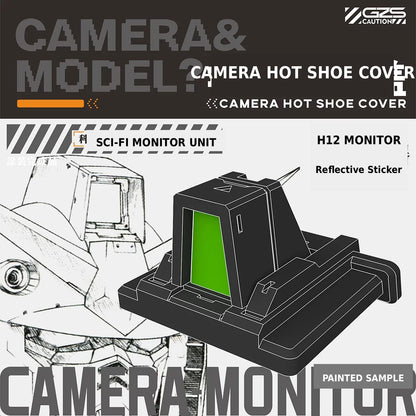 GZ Studio Modular Camera Hot Shoe Cover | Sci-Fi Tactical Style | Compatible with Sony, Nikon & Canon DSLR/Mirrorless Cameras