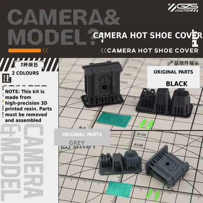 GZ Studio Modular Camera Hot Shoe Cover | Sci-Fi Tactical Style | Compatible with Sony, Nikon & Canon DSLR/Mirrorless Cameras