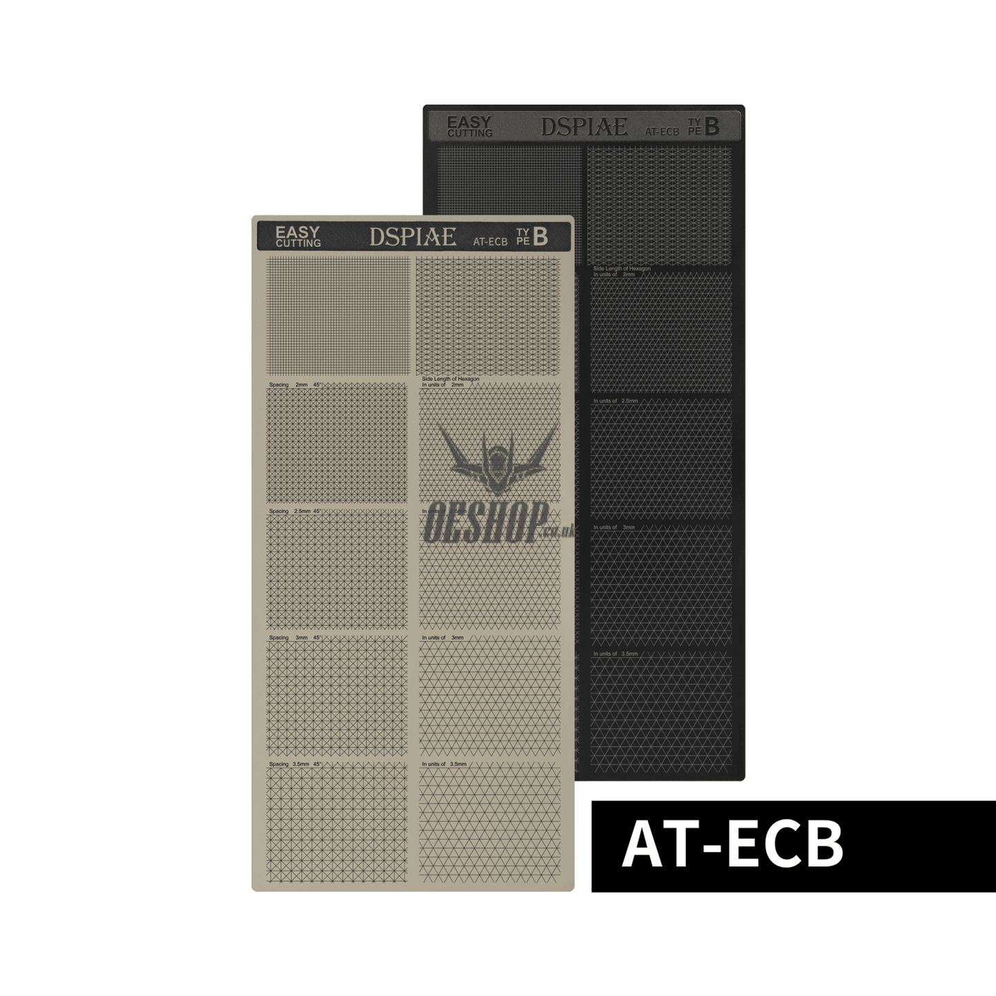 Dspiae At-Ec Masking Tape Cutting Mat (Concentric Circles) At-Ecb