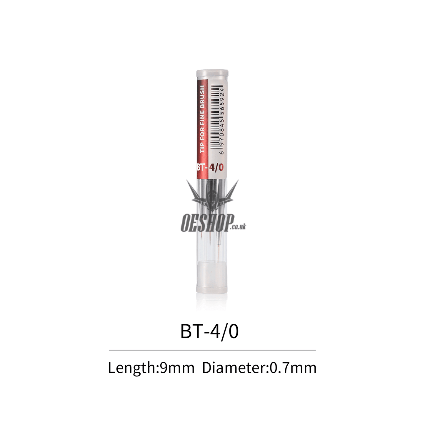 Dspiae At-Fb Aluminium Alloy Interchangeable Fine Tip Brush Bt 4/0