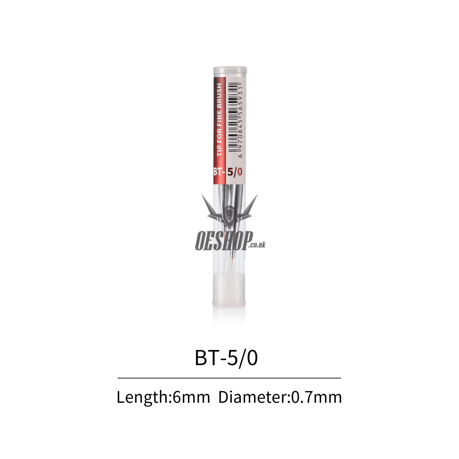 Dspiae At-Fb Aluminium Alloy Interchangeable Fine Tip Brush Bt 5/0