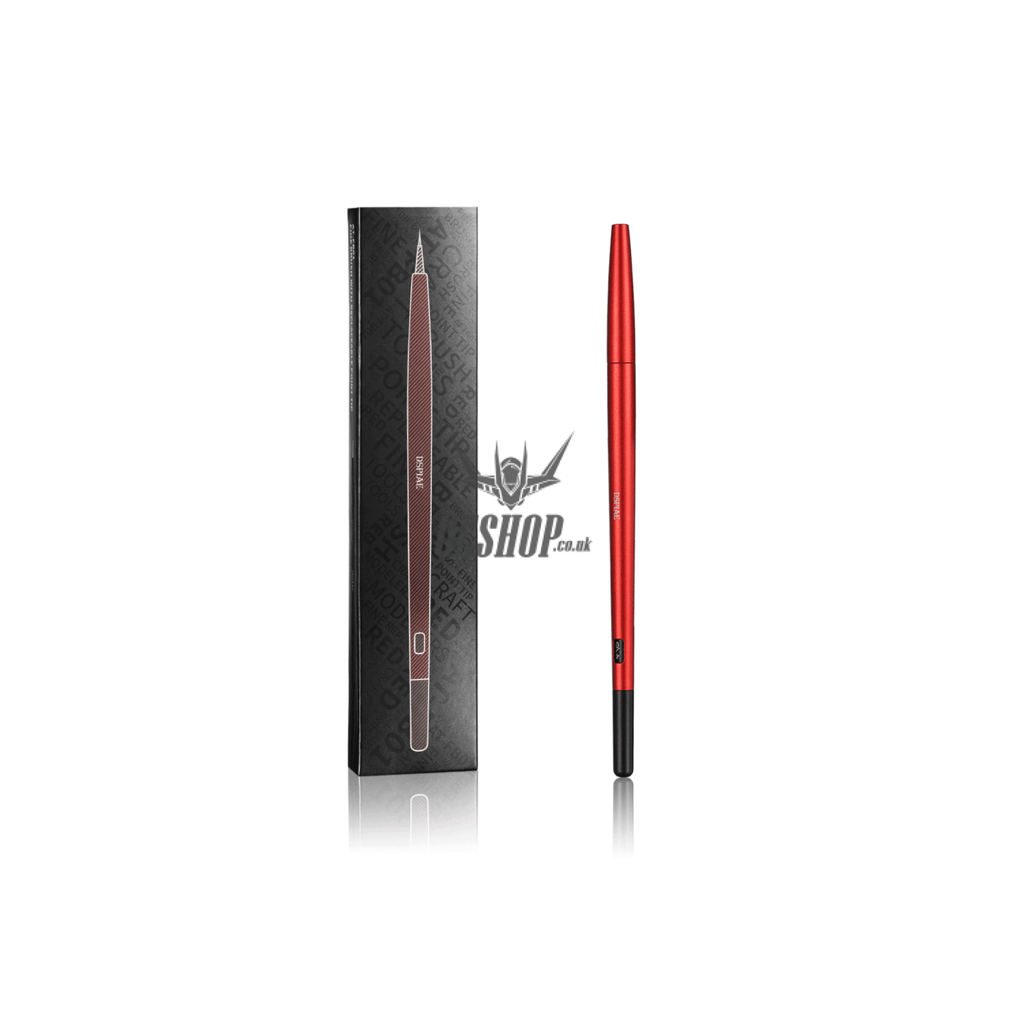 Dspiae At-Fb Aluminium Alloy Interchangeable Fine Tip Brush At-Fb01 Red