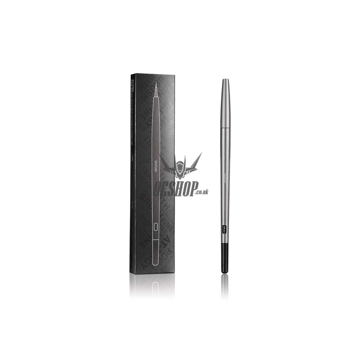 Dspiae At-Fb Aluminium Alloy Interchangeable Fine Tip Brush At-Fb03 Gray