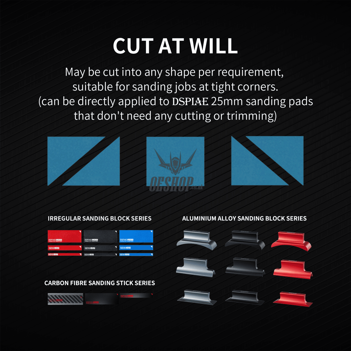 Dspiae Dsp Reusable Self-Adhesive Sandpaper Sanding Tools