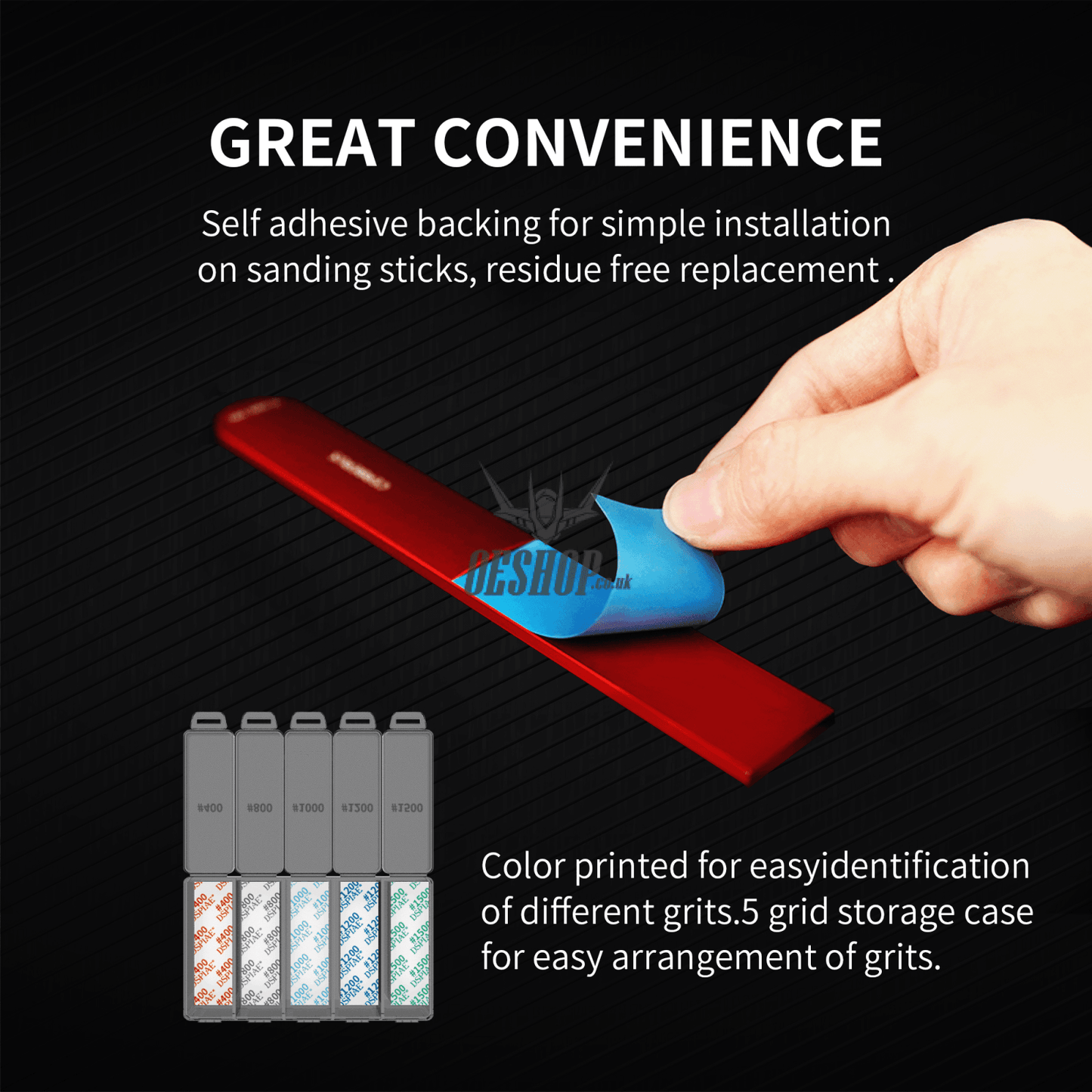 Dspiae Dsp Reusable Self-Adhesive Sandpaper Sanding Tools
