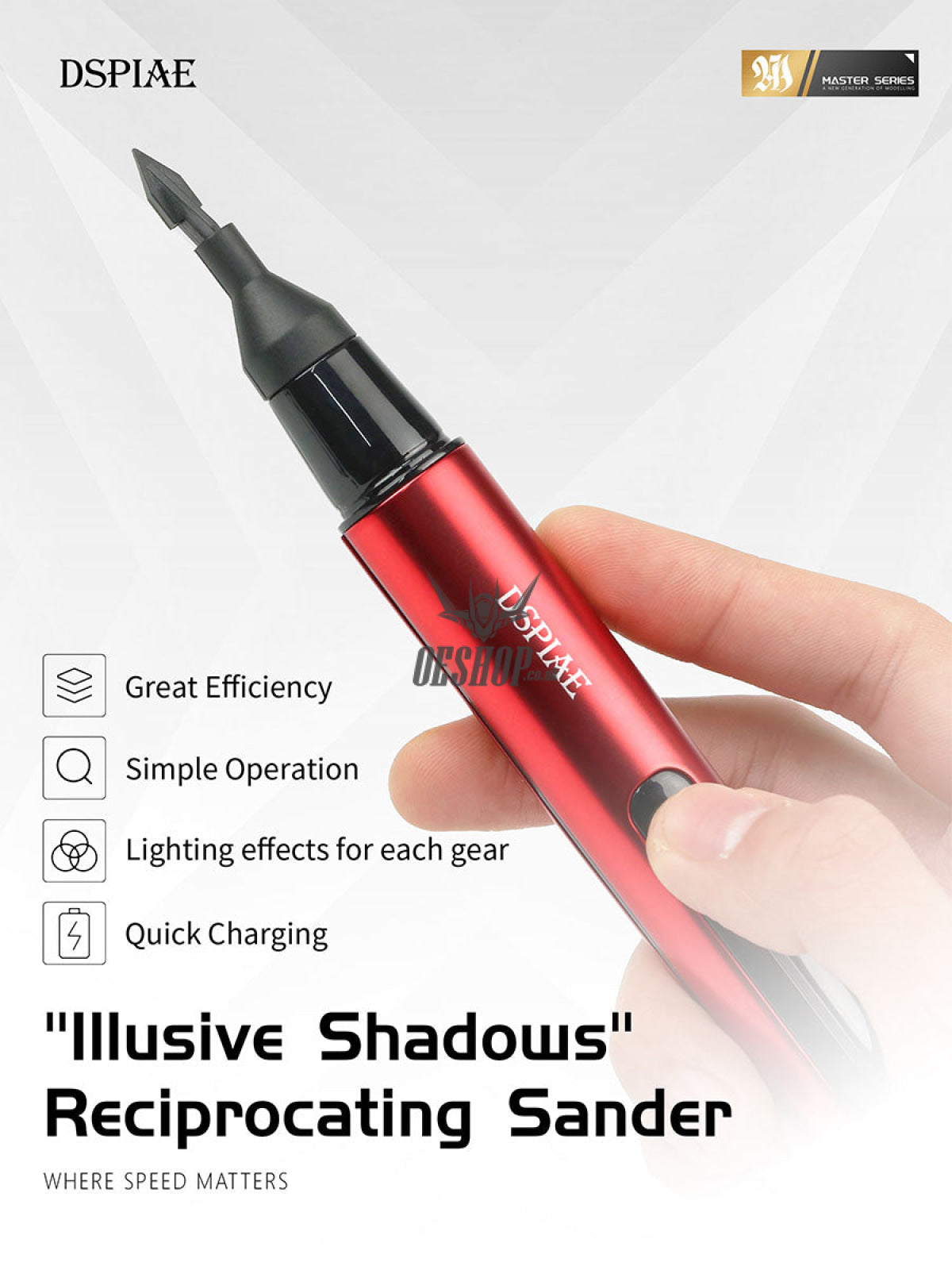 Dspiae Es - A ’Illusive Shadows’ Reciprocating Sander Sanding Tools