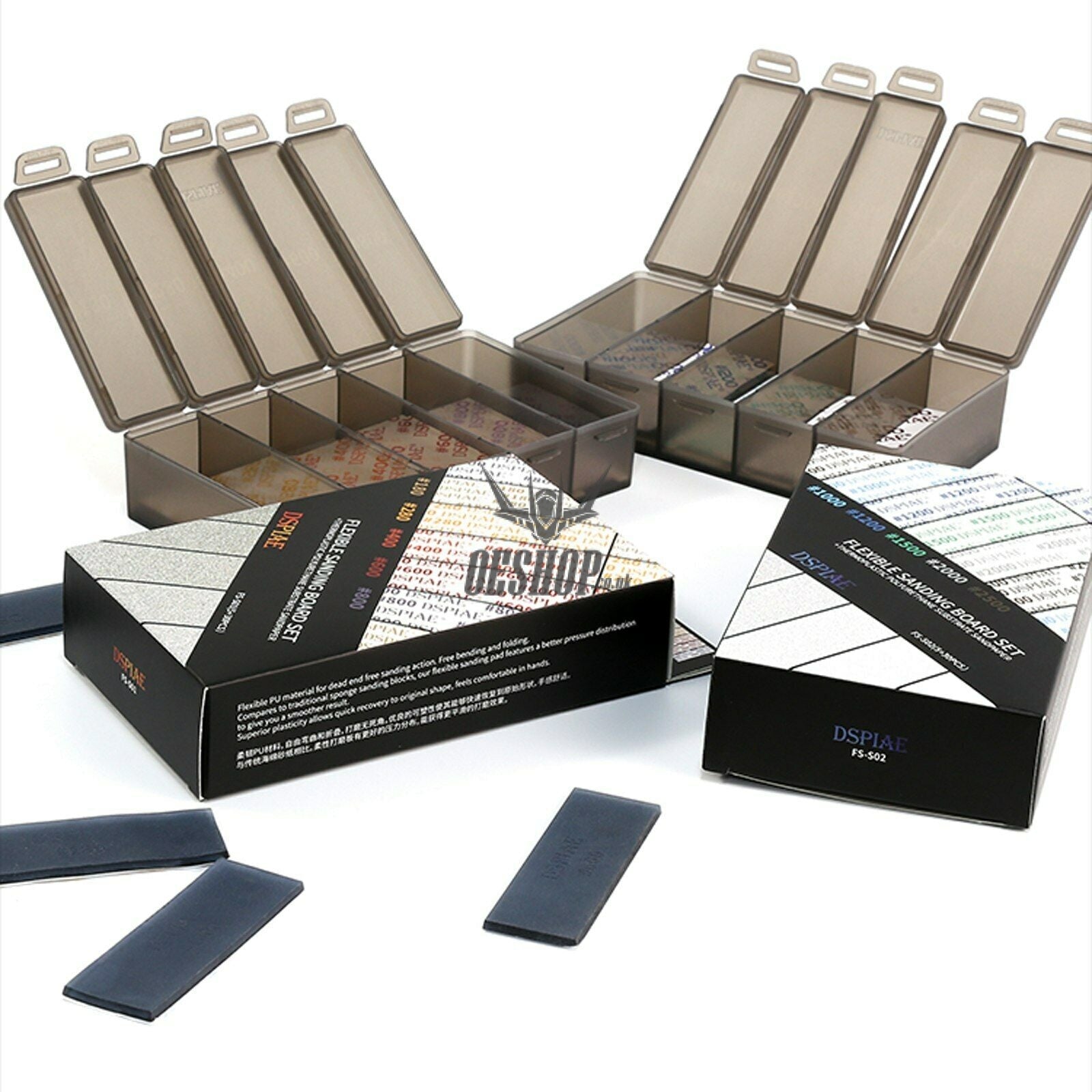 Dspiae Fs-S01 Flexible Sanding Board 180~800 (5+30 Pieces)