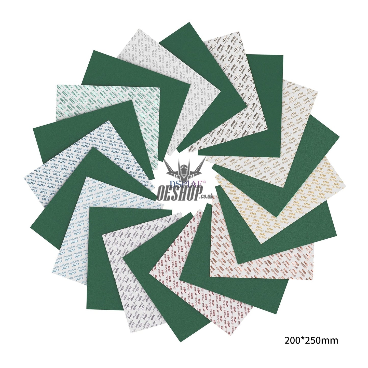 Dspiae Fsp 180-2500 Self Adhesive Abrasive Film 200*250Mm (Durable Type)